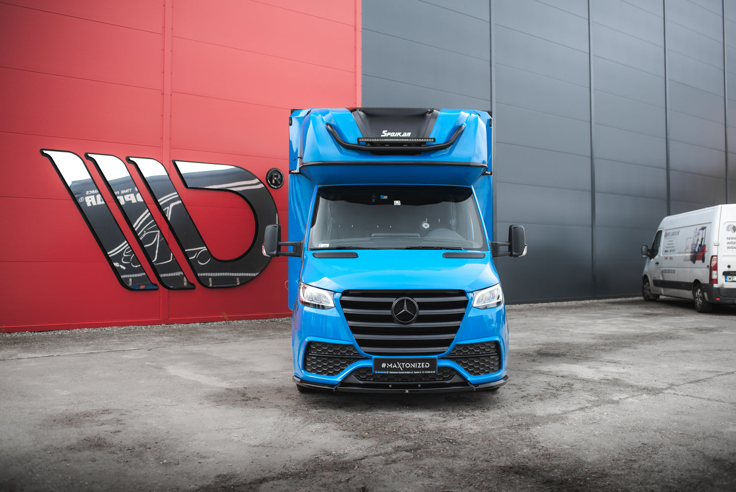 Front Ansatz für Mercedes-Benz Sprinter Mk3 schwarz Hochglanz