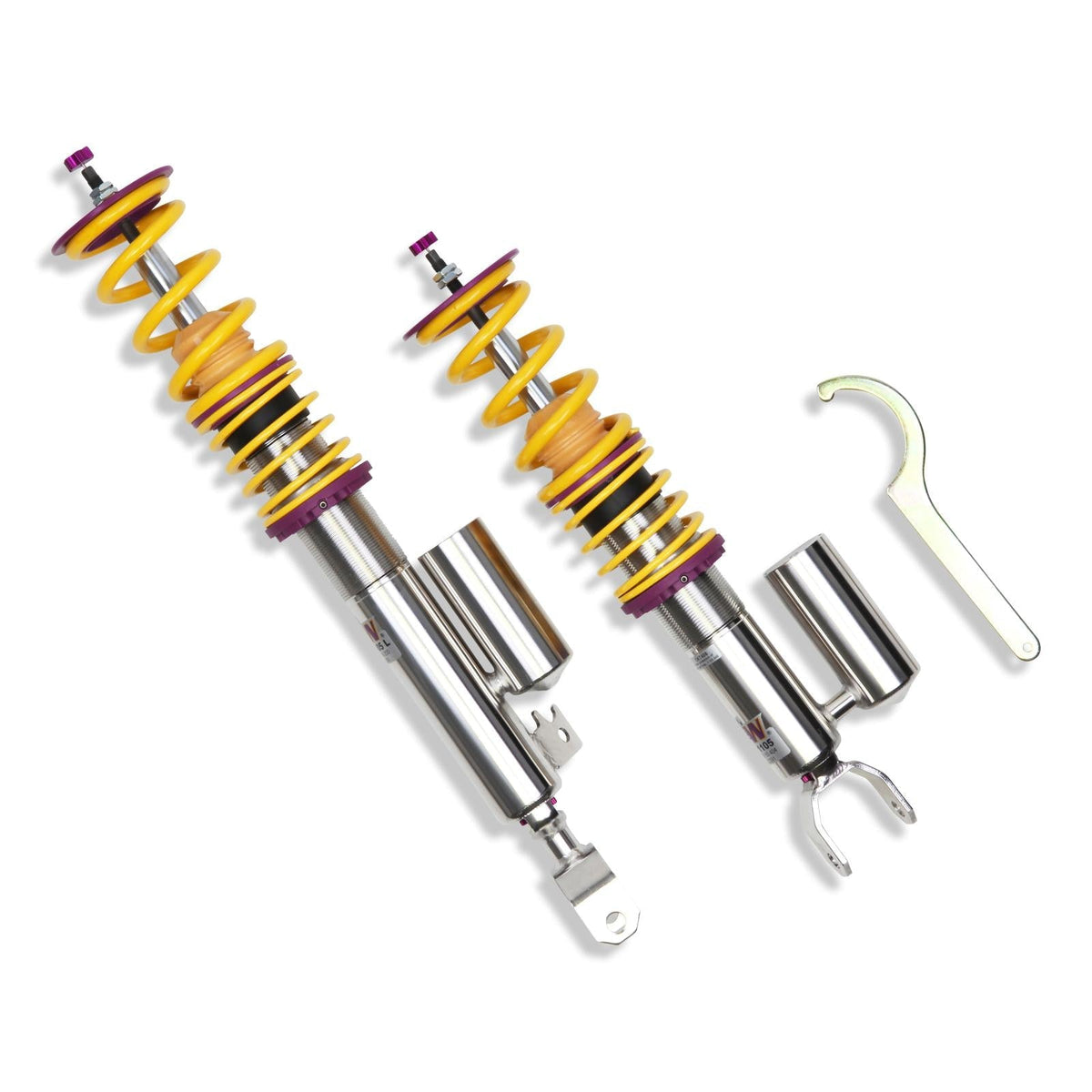 KW Gewindefahrwerk INOX V3 Golf VI / Leon 1P 35-65mm Ø50mm ohne DCC - gepfeffert.com