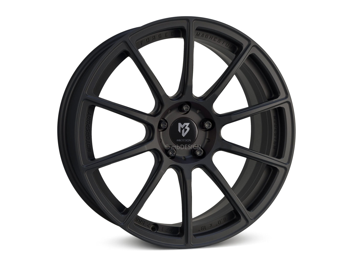 mbDesign Alufelgen MB MF1 19 Zoll - schwarz stumpfmatt - gepfeffert.com