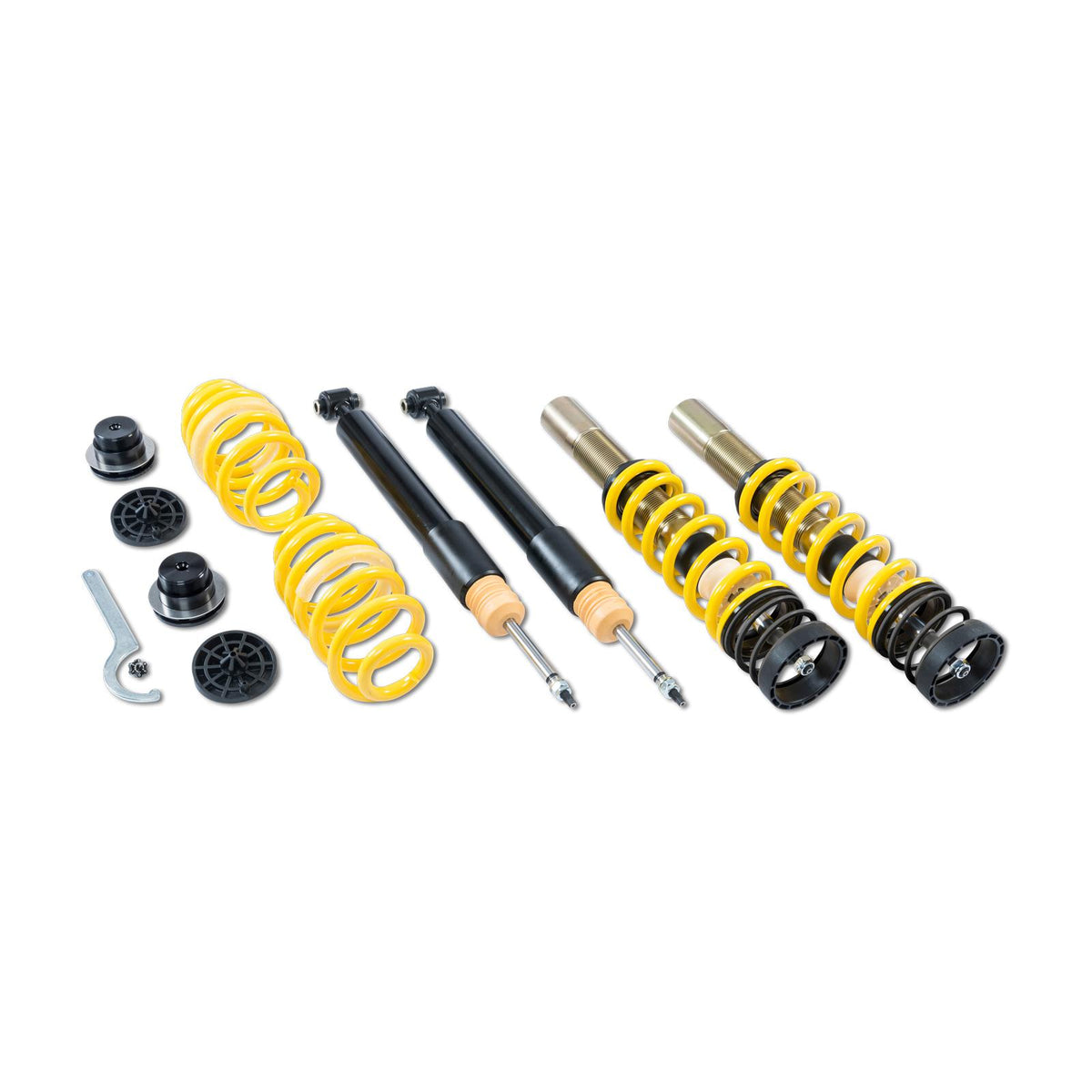 ST XA Gewindefahrwerk Stahl verzinkt (mit Härteverstellung) für Golf III incl. Vento und Cabrio 45-80mm 18280003 - gepfeffert.com