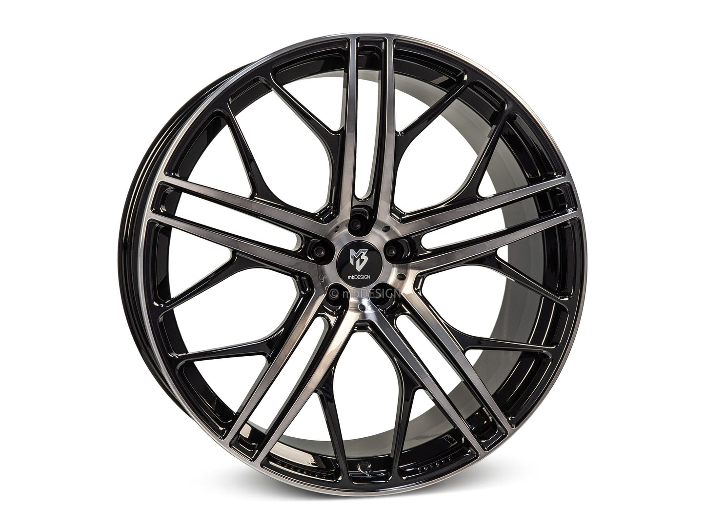 mbDesign Alufelgen MB SF1 23 Zoll - Rauchschwarz glänzend poliert