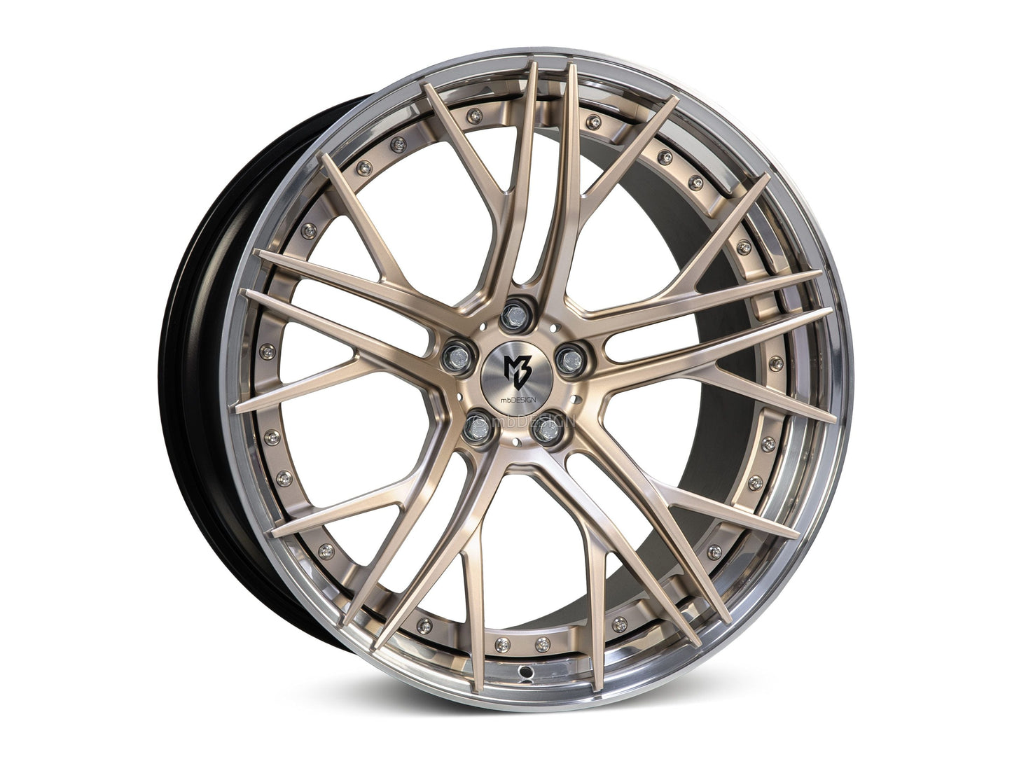mbDesign Alufelgen MB SF1.3 C 3-tlg 20 Zoll - rosegold matt Außenbett poliert
