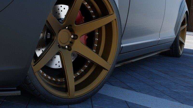Seitenschweller Ansatz für MERCEDES S-KLASSE W221 LONG schwarz Hochglanz
