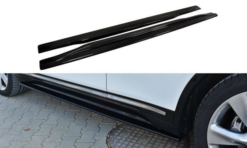 Seitenschweller Ansatz für INFINITI QX70 schwarz Hochglanz