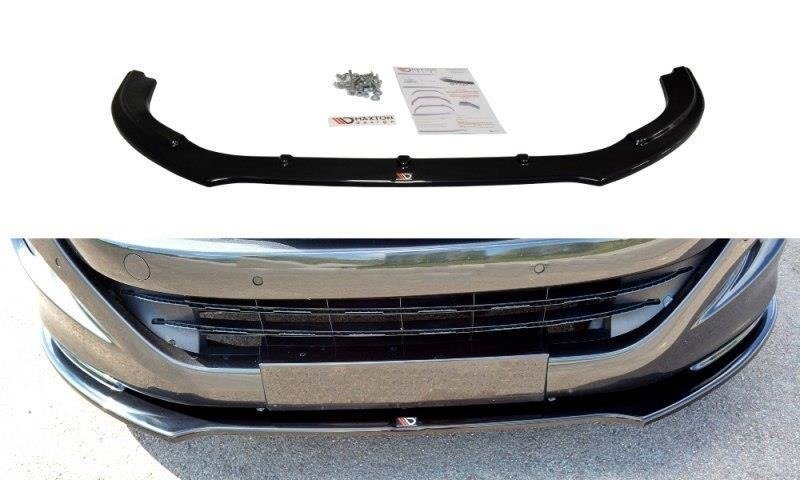 Front Ansatz V.2 für Peugeot RCZ Mk1 schwarz Hochglanz