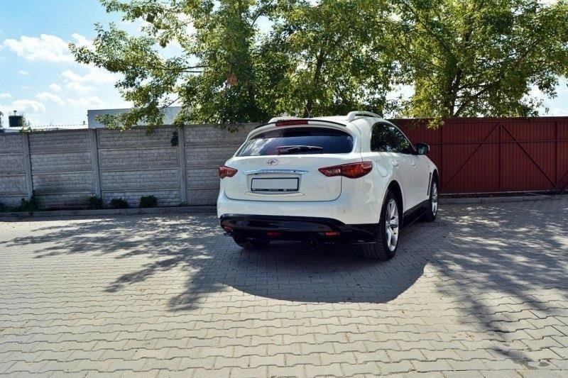Spoiler CAP für INFINITI QX70 schwarz Hochglanz