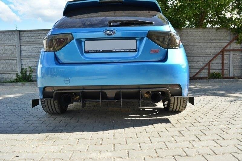 Diffusor Heck Ansatz für Heckschürze für Subaru Impreza WRX STI Mk3