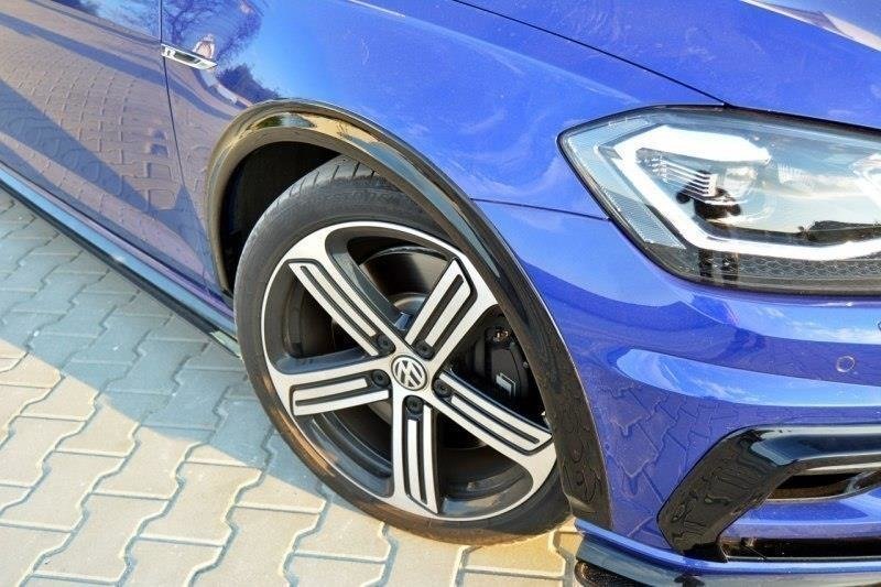 Kotflügelverlängerung VW Golf R / R-Line Mk7 Facelift schwarz Hochglanz