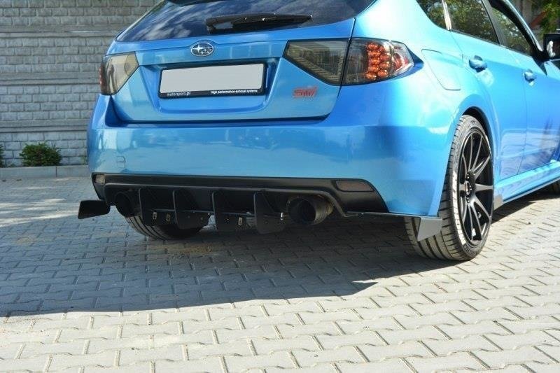 Diffusor Heck Ansatz für Heckschürze für Subaru Impreza WRX STI Mk3