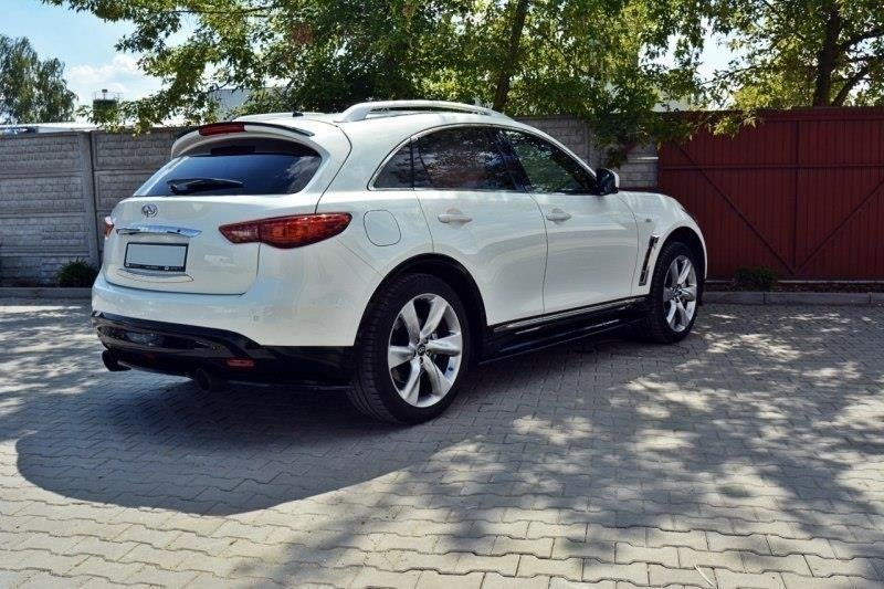Seitenschweller Ansatz für INFINITI QX70 schwarz Hochglanz