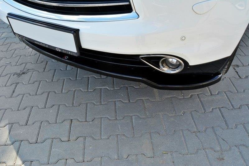 Front Ansatz für v.1 INFINITI QX70 schwarz Hochglanz