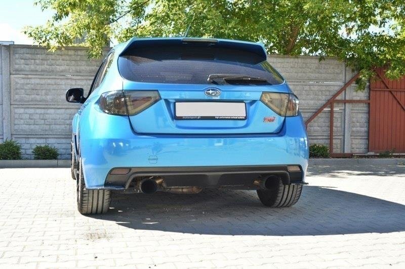 Heck Ansatz Flaps Diffusor für Subaru Impreza WRX STI schwarz Hochglanz