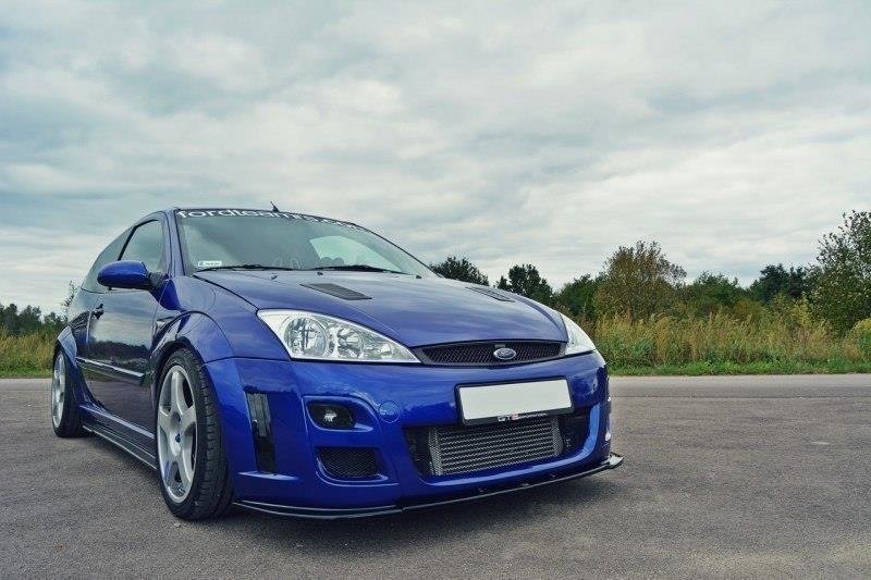 Front Ansatz für Ford Focus RS Mk1 schwarz Hochglanz