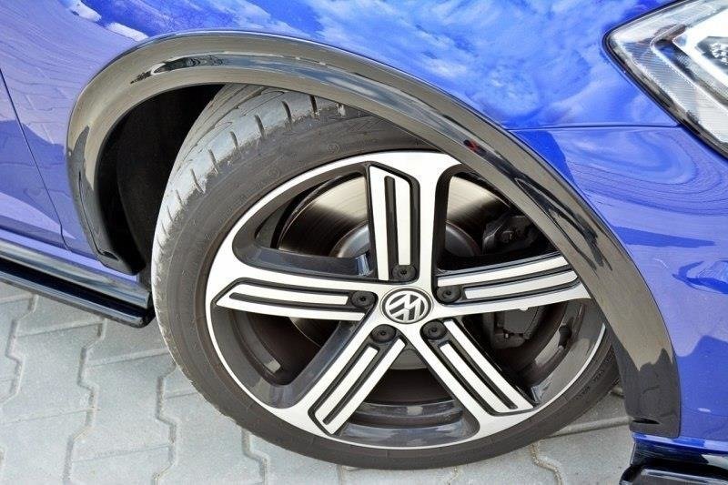 Kotflügelverlängerung VW Golf R / R-Line Mk7 Facelift schwarz Hochglanz
