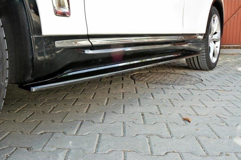 Seitenschweller Ansatz für INFINITI QX70 schwarz Hochglanz