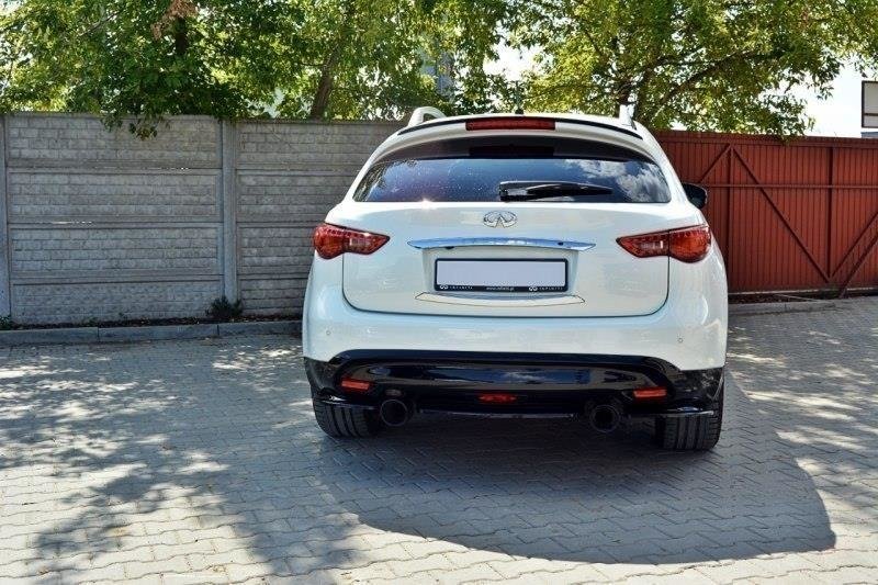 Heckansatz INFINITI QX70 schwarz Hochglanz