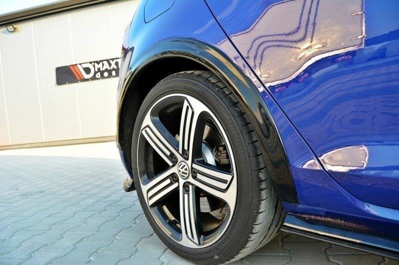 Kotflügelverlängerung VW Golf R / R-Line Mk7 Facelift schwarz Hochglanz