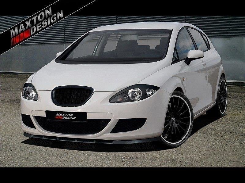Front Ansatz für SEAT LEON MK2 (vor Facelift) schwarz matt
