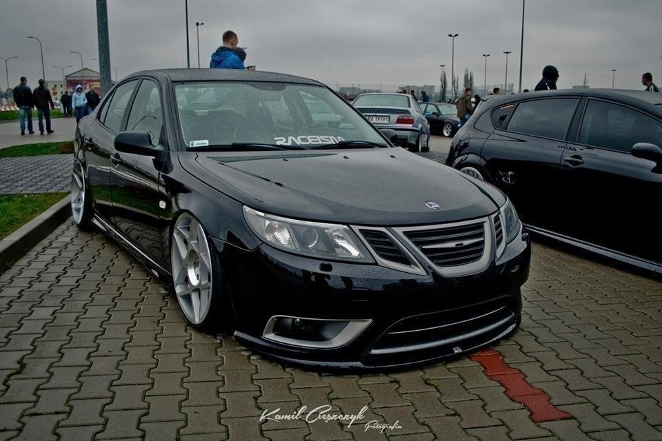 Front Ansatz für SAAB 9-3 TURBO X Carbon Look