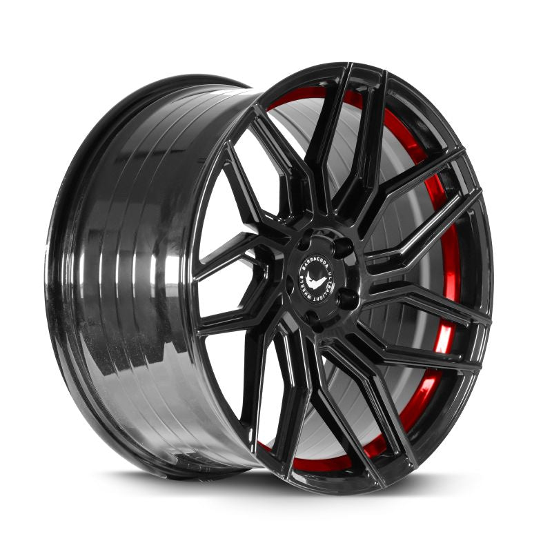 Barracuda Dragoon Higloss-Black undercut Trimline red
