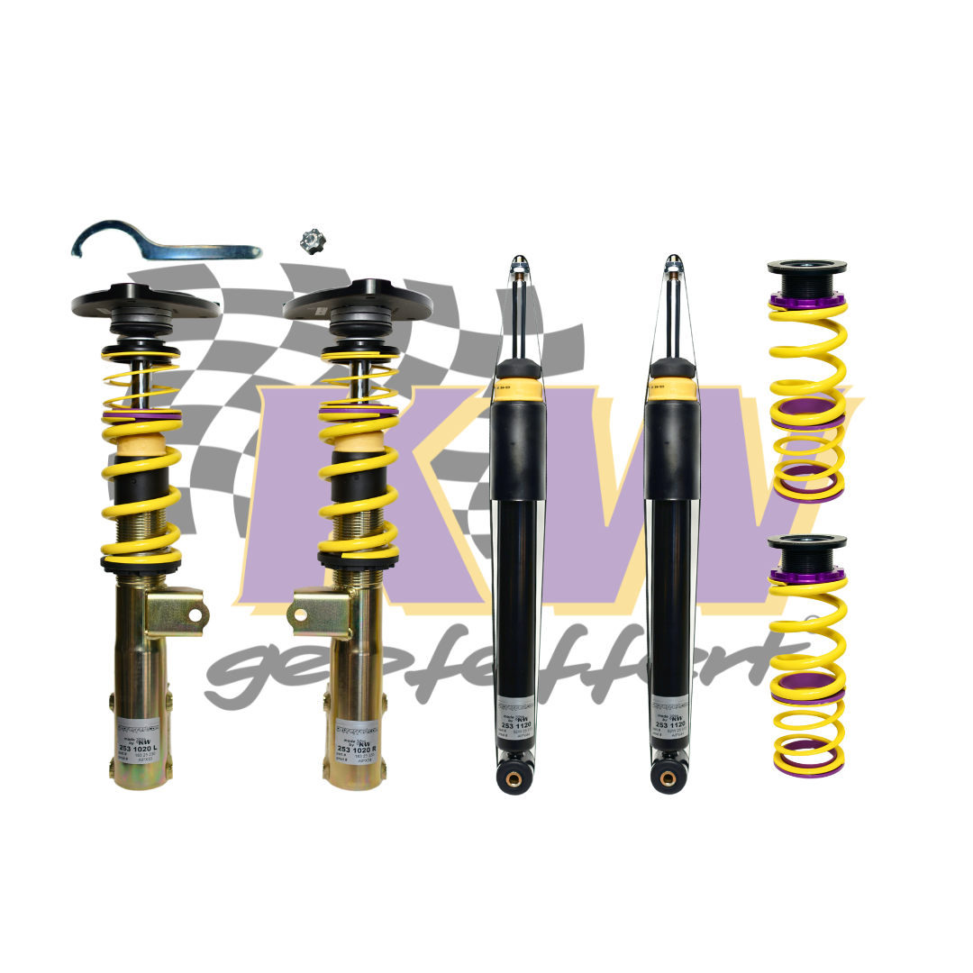 gepfeffert.com Gewindefahrwerk V2 Mercedes A-Klasse W176 (Stahlverzinkt, mit Sturzdomlager) - gepfeffert.com