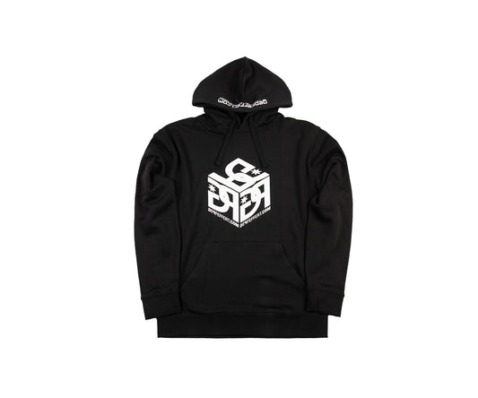 gepfeffert.com® Hoodie (schwarz) - GP-Logo (weiß) - gepfeffert.com