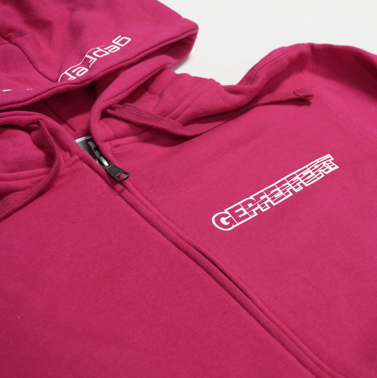 gepfeffert.com® Hoodie-Zipper GRAU/SCHWARZ/PINK/WEIß/DUNKELBLAU ohne Rückenaufdruck - gepfeffert.com