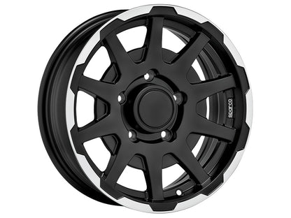 Sparco Dakar Matt Black Lip Polished für Sizuki Jimny MK2 (GJ)