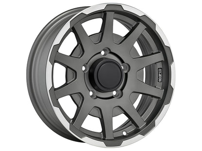 Sparco Dakar Matt Dark Grey Lip Polished für Sizuki Jimny MK2 (GJ)