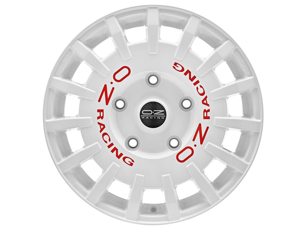 OZ Rally Racing Van Race White + Red Lettering