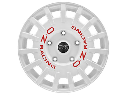 OZ Rally Racing Van Race White + Red Lettering