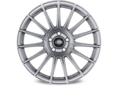 OZ Superturismo Dakar Matt Race Silver + Black Letter.
