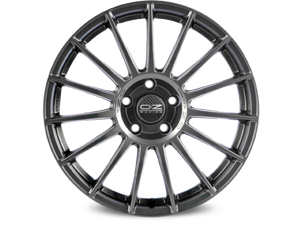OZ Superturismo LM Matt Graphite + Silver Lettering