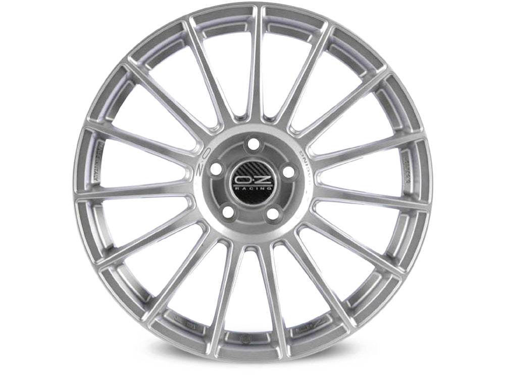OZ Superturismo LM Matt Race Silver + Black Letter.