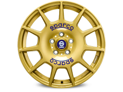 Sparco Terra Race Gold + Blue Lettering