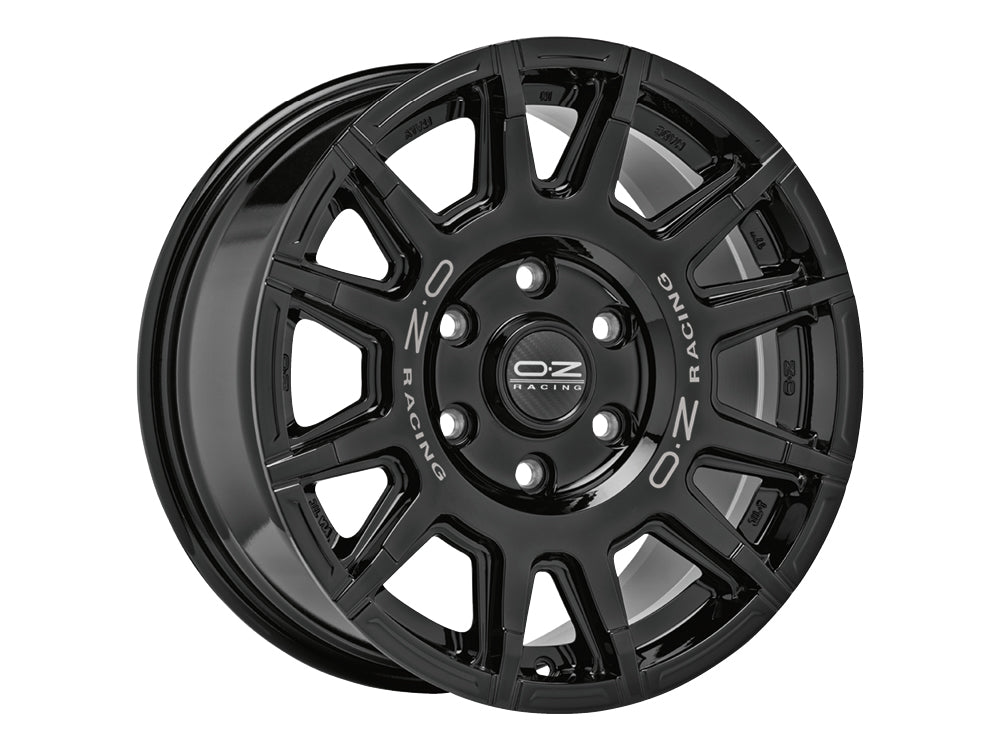 OZ Rally Legend Gloss Black + Dark Lettering