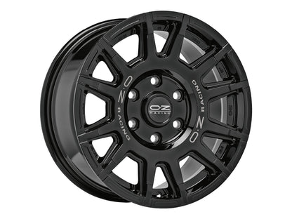OZ Rally Legend Gloss Black + Dark Lettering