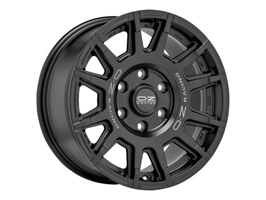 OZ Rally Legend Matt Black + Dark Lettering