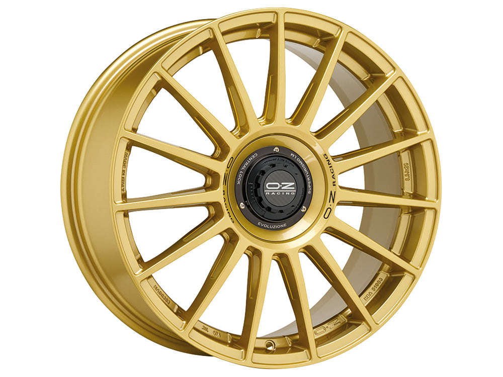 OZ Superturismo Evoluzione Race Gold + Black Lettering
