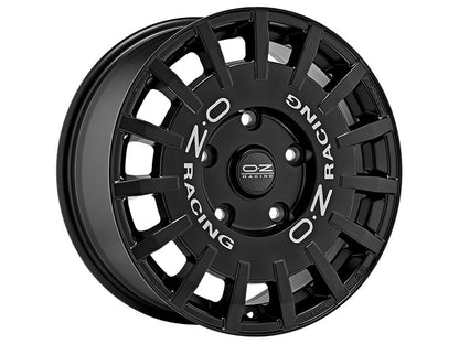 OZ Rally Racing Van Matt Black + Silver Lettering