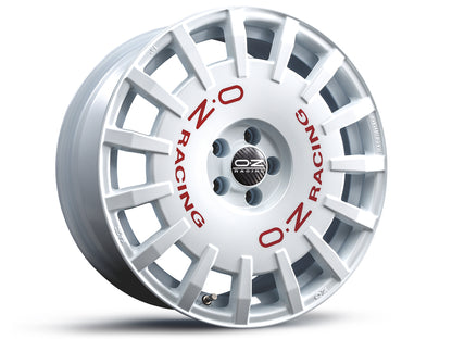 OZ Rally Racing Race White + Red Lettering