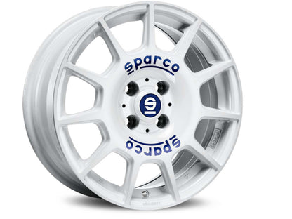 Sparco Terra White + Blue Lettering