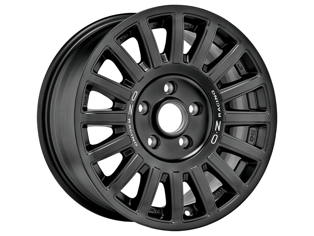 OZ Rally Raid Matt Black + Silver Lettering