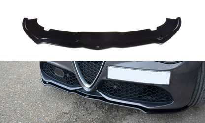 Front Ansatz V.1 für ALFA ROMEO GIULIA VELOCE schwarz Hochglanz