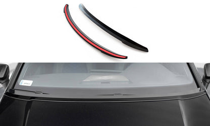 Verlängerung motorhaube VW Golf Mk8 schwarz Hochglanz
