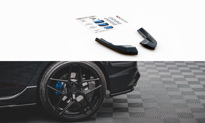Heck Ansatz Flaps Diffusor V.1 für VW Golf R Mk8 Facelift schwarz Hochglanz