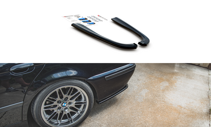 Heck Ansatz Flaps Diffusor für BMW M5  / 5 M-Paket E39 schwarz Hochglanz