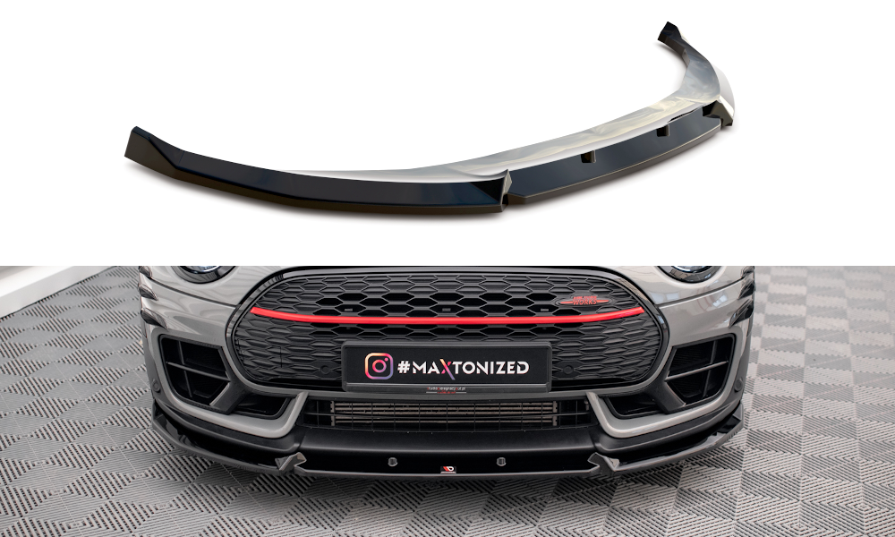 Front Ansatz V.4 für Mini Cooper Clubman John Cooper Works F54 Facelift schwarz Hochglanz