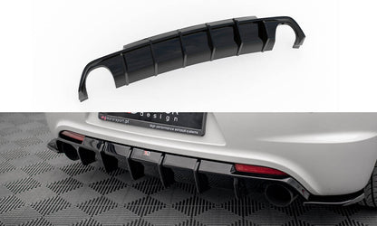 Diffusor Heck Ansatz V.1 für VW Scirocco R Mk3 schwarz Hochglanz