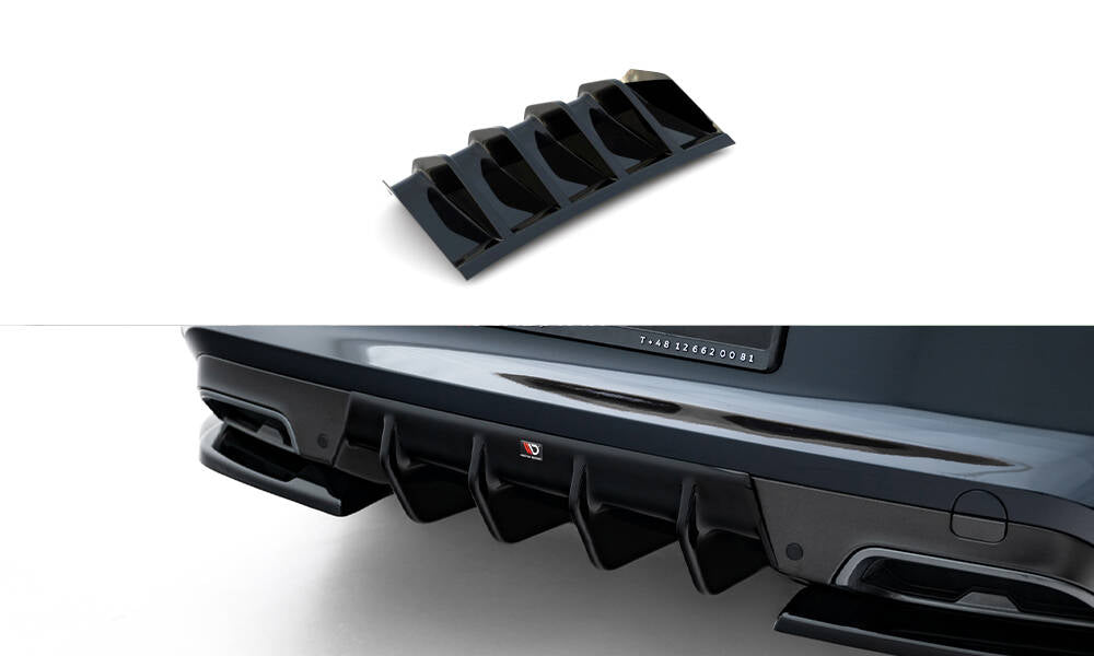 Diffusor Heck Ansatz V.2 für Cupra Formentor Mk1 Facelift schwarz Hochglanz